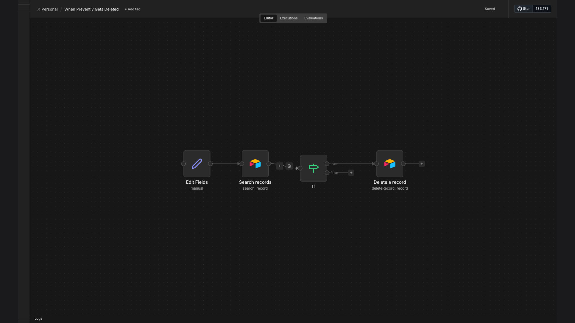 Sync Airtable Records When Preventivi Gets Deleted