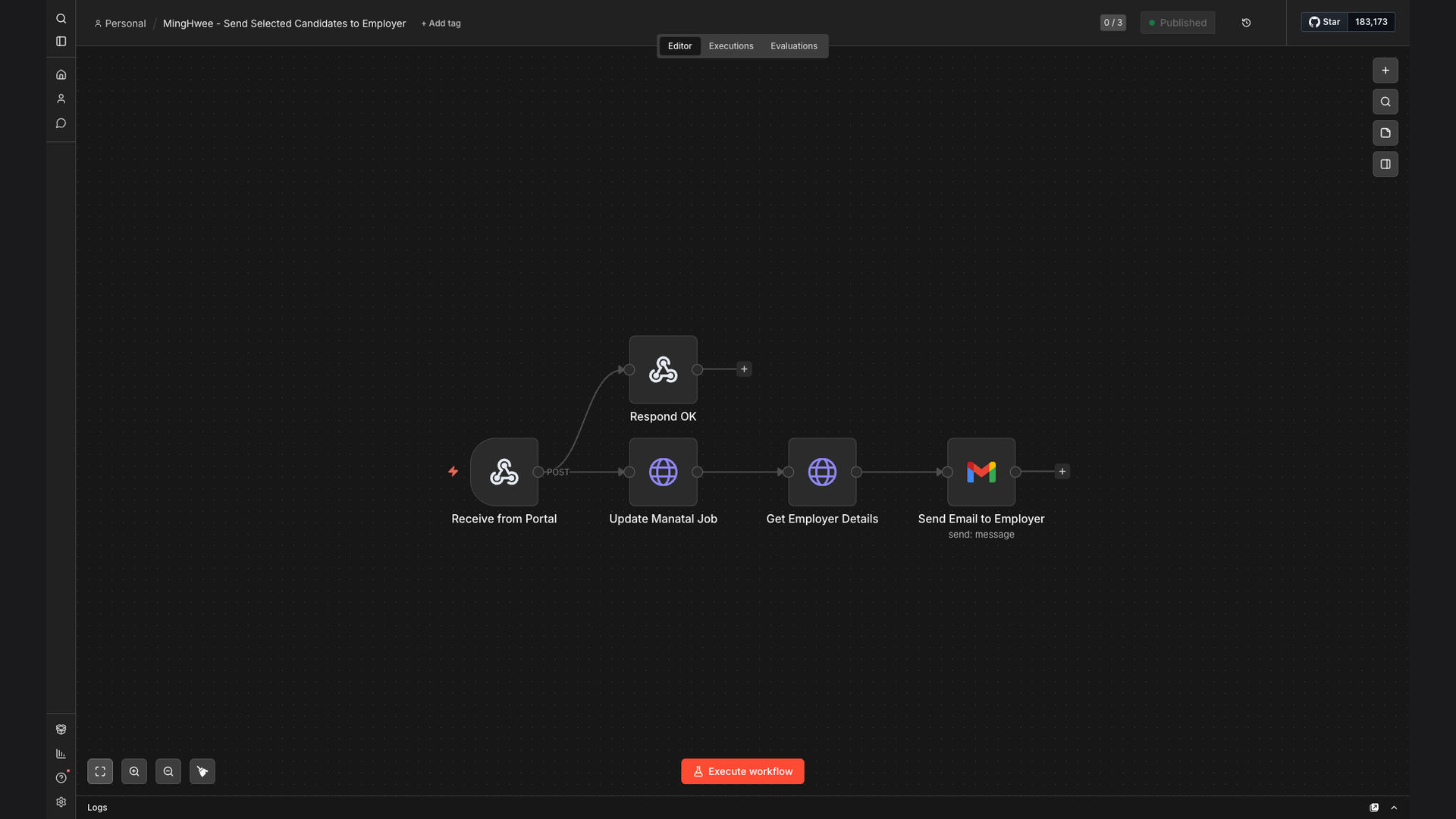 Automate Candidate Selection and Employer Notification Workflow