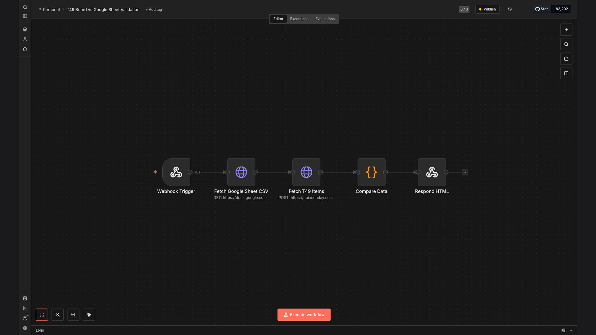 Automated Monday Board and Google Sheet Data Validation Workflow
