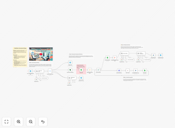 Visual resume generation workflow diagram