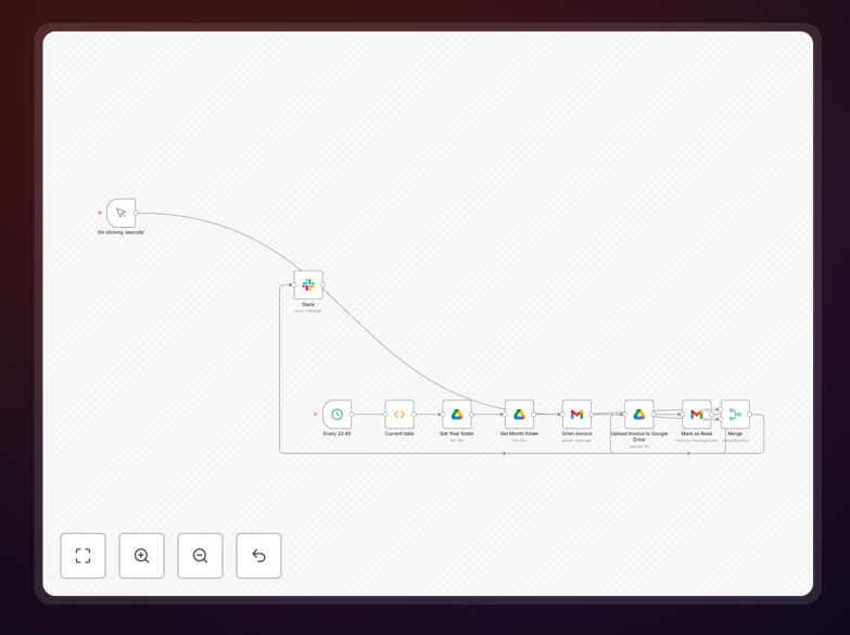 n8n workflow for uploading invoices from Gmail to Google Drive