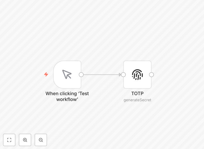 n8n TOTP workflow interface