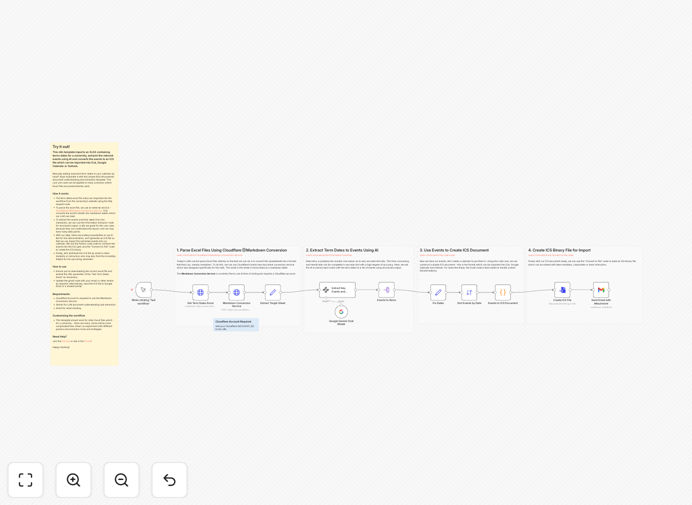 n8n workflow for converting Excel academic calendars to ICS format