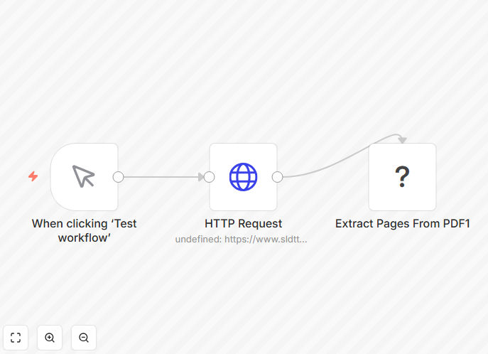 n8n workflow for PDF page extraction