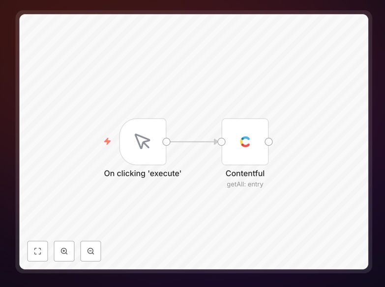 Contentful entries automation workflow screenshot
