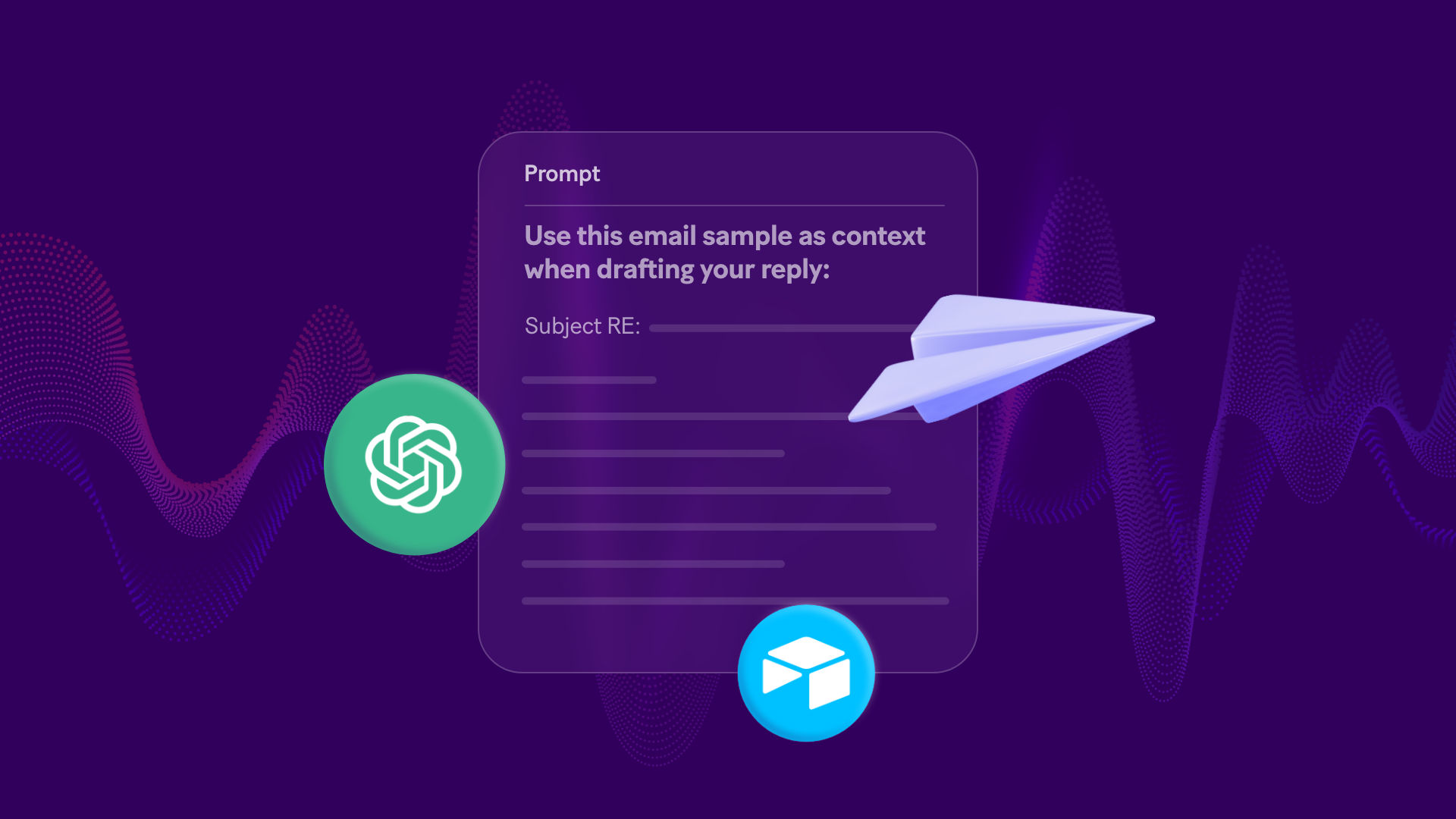 Automated email response workflow diagram