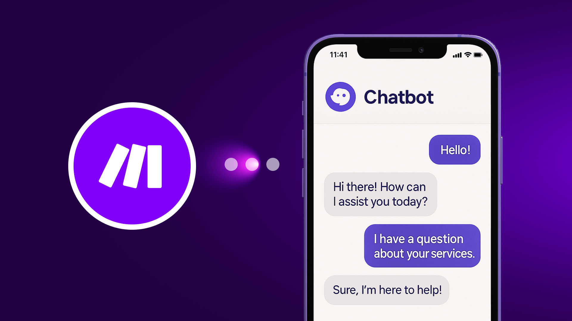 AI chatbot interface showing conversation flow