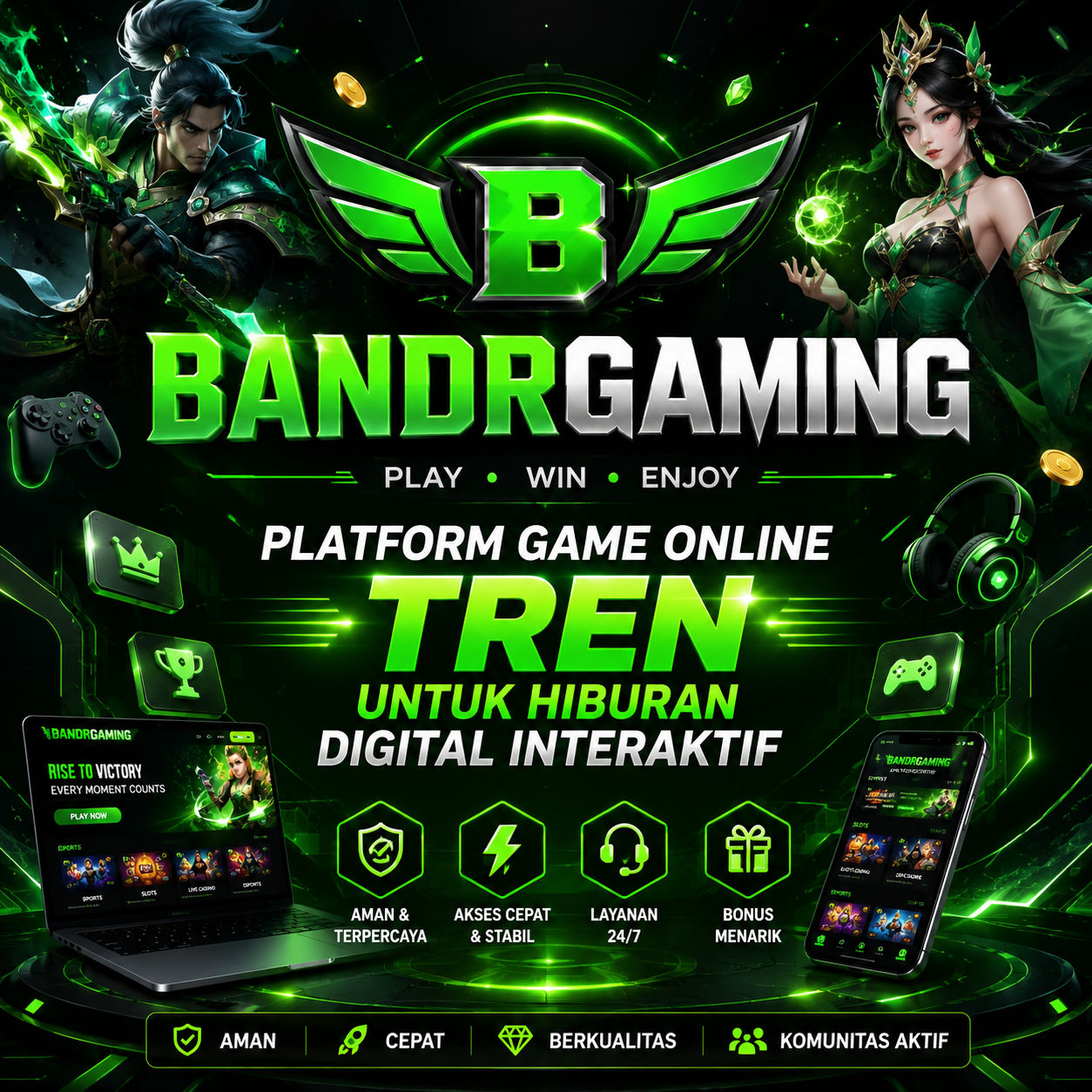 BANDARGAMING - Platform Game Online Tren untuk Hiburan Digital Interaktif