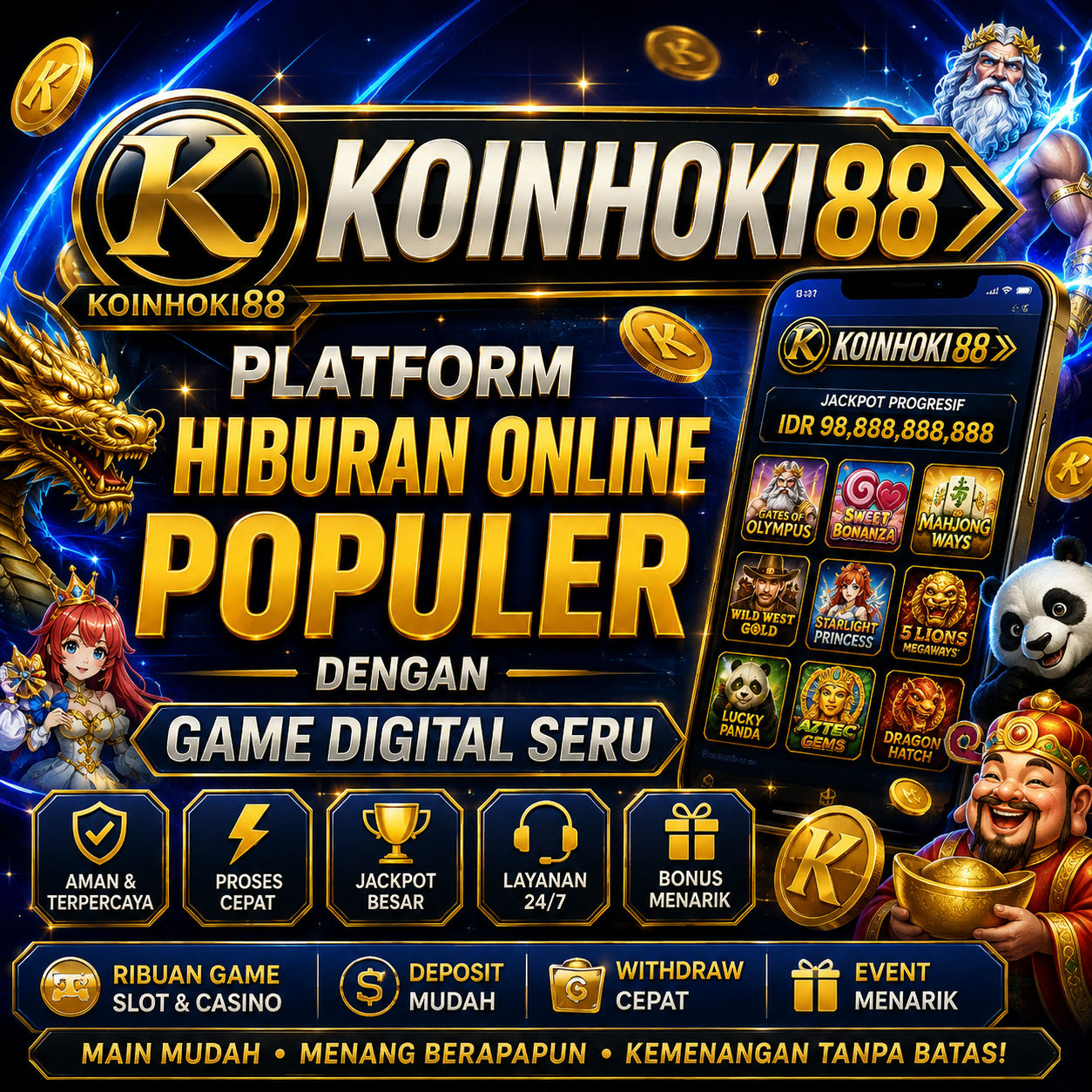 KOINHOKI88 > Platform Hiburan Online Populer dengan Game Digital Seru