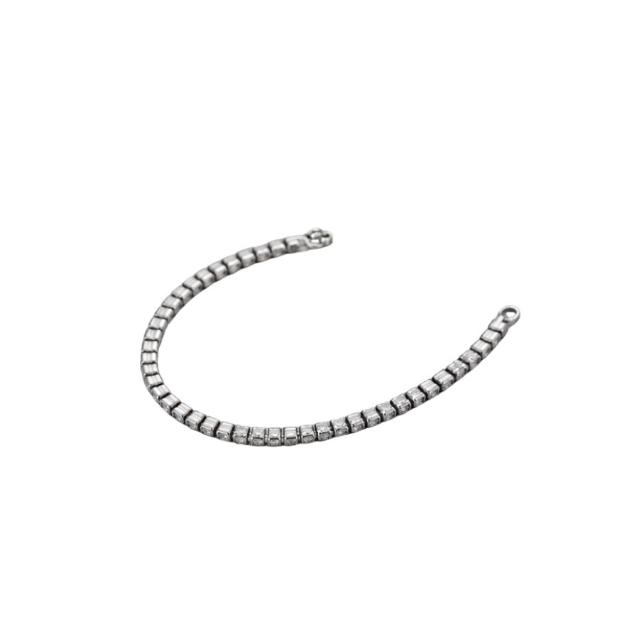 Silver Bracelet 2495 Male Bracelet - 2495 side view
