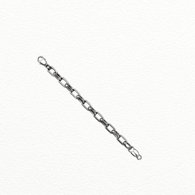 Silver Product Name: Classic Link Silver Bracelet - ABR62228 front view