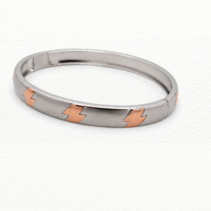 Silver Power Bolt Silver Kada - ABR62241 side view