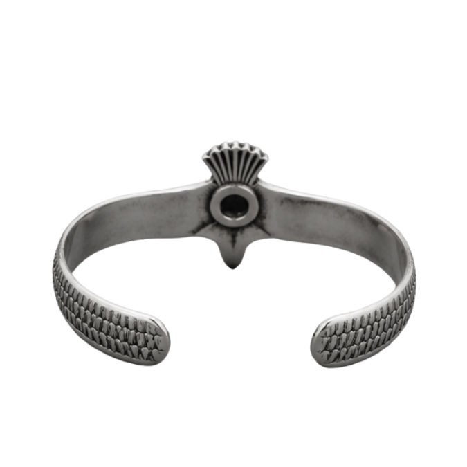Silver Kada Men’S Vintage Silver Eagle Cuff Bracelet - Abr62243