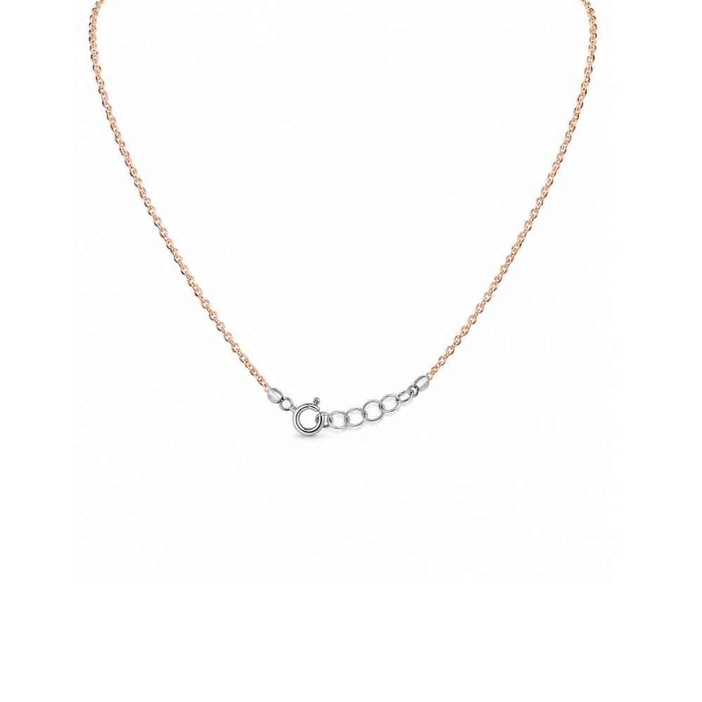 Silver Chain Rose Gold & Silver Tone Floral Beaded Mala - MAL10124