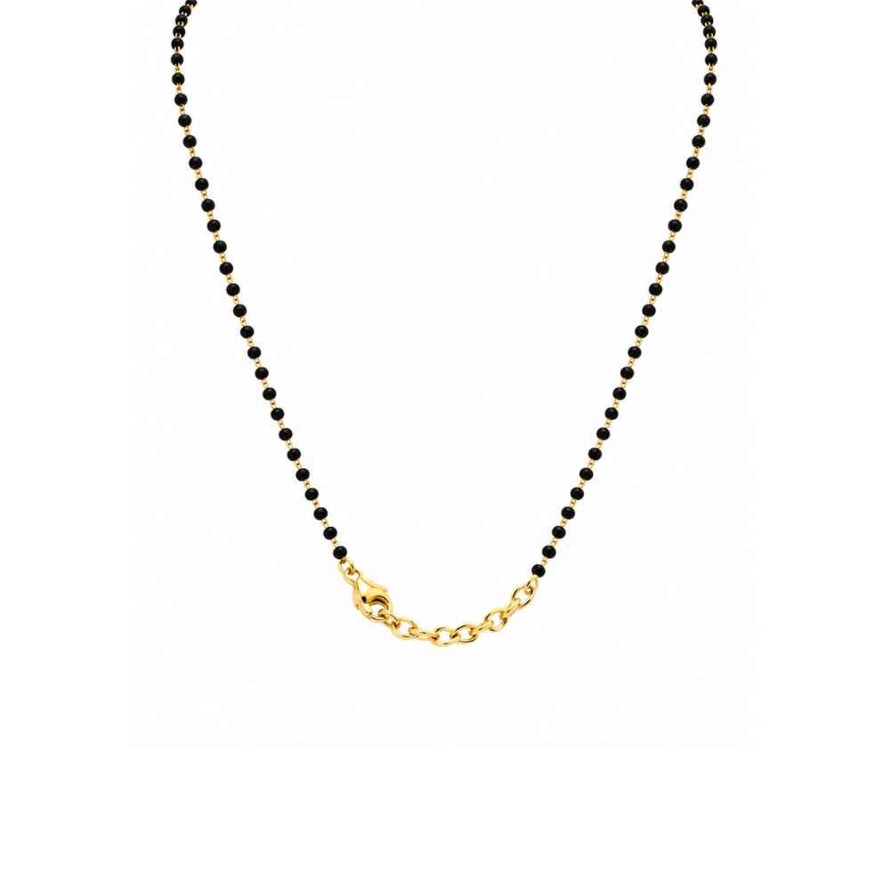 Silver Earrings Designer Black Beaded Necklace With Ornate Red-Colored Pendant - SGAN10166 close-up view