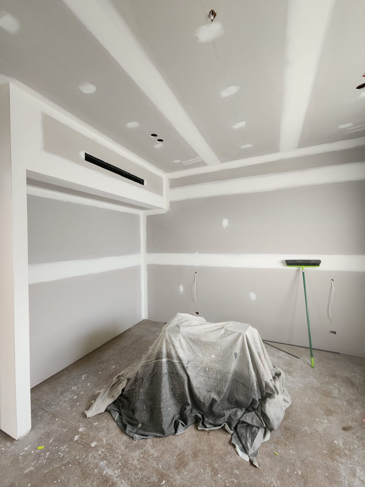 Freshly repainted interior room in a Newcastle home