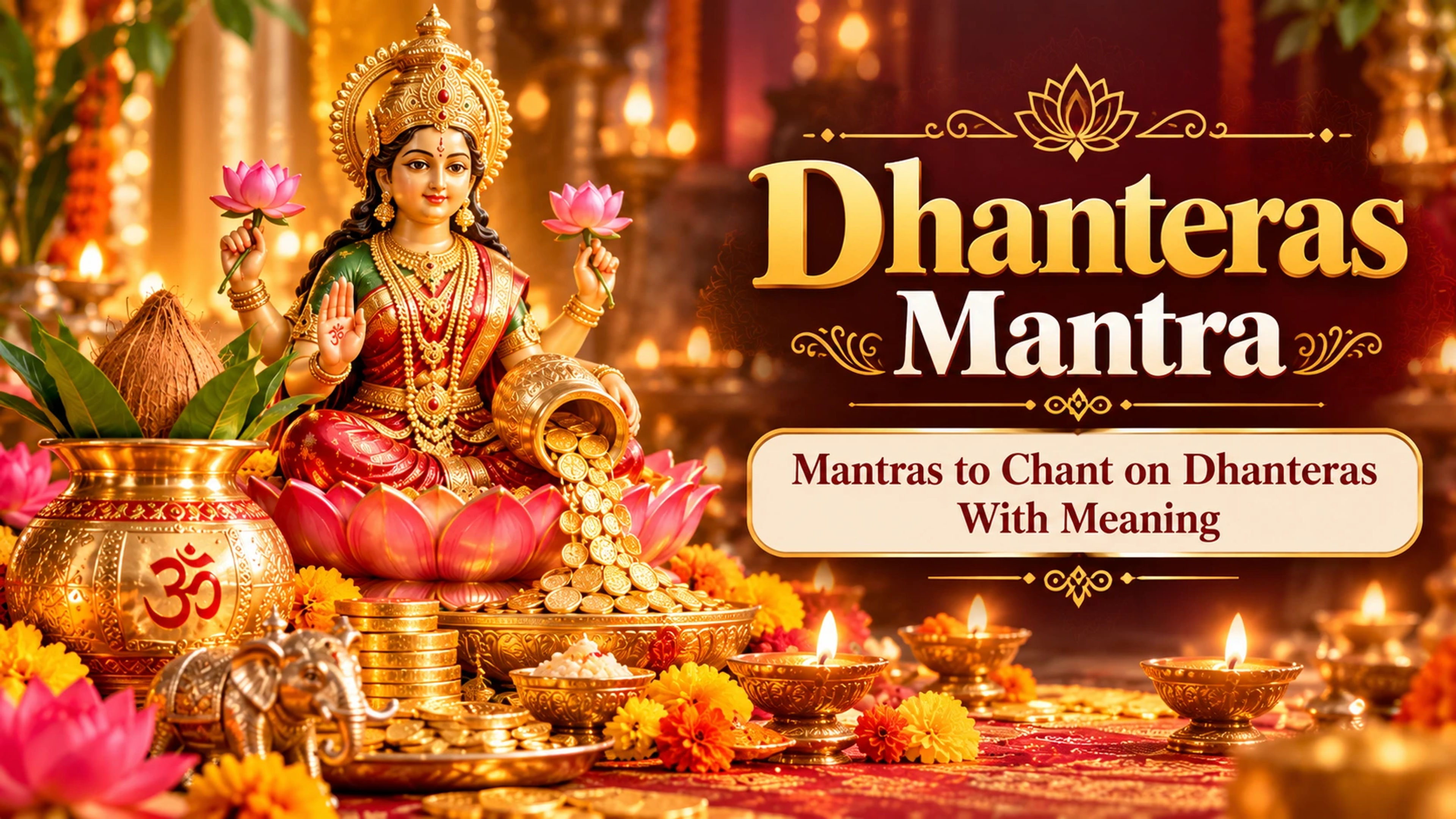 Dhanteras mantras and devotional worship