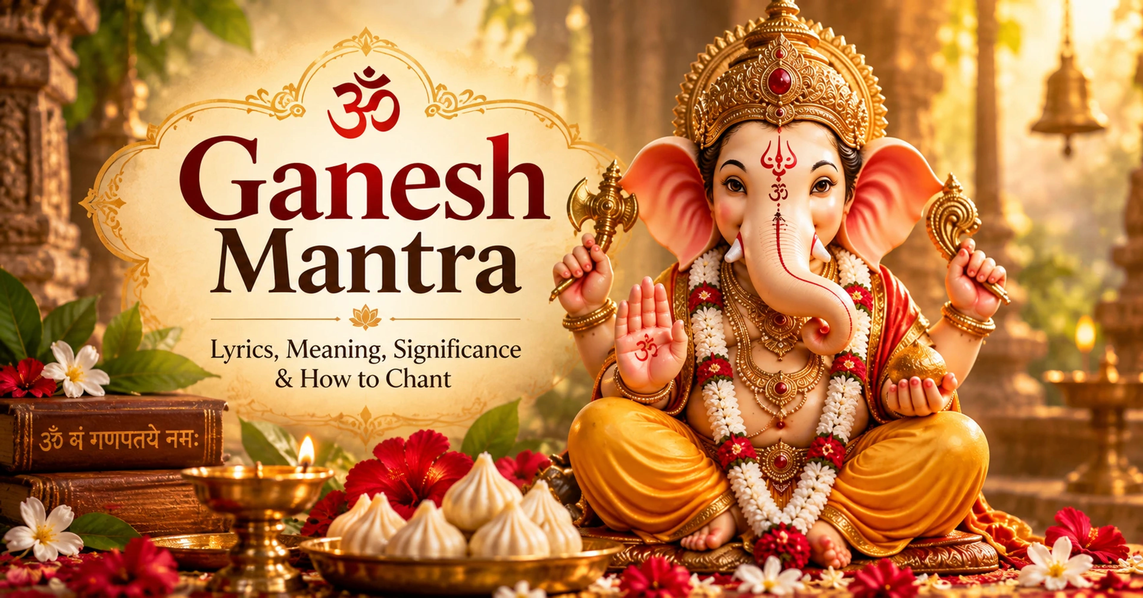 Ganesh Mantra: Meaning, Benefits, Significance & How to Chant guide cover thumbnail