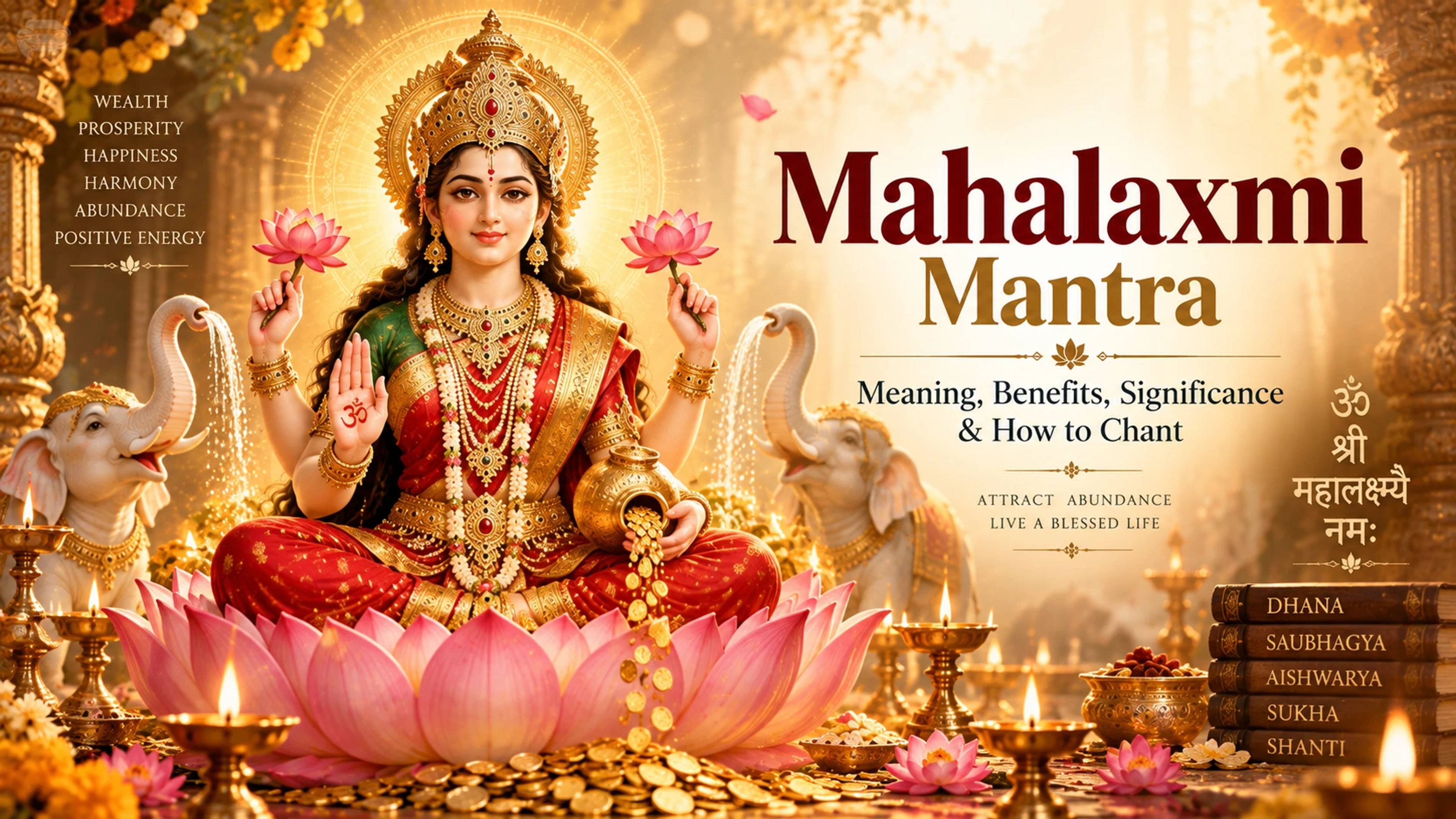 Mahalaxmi Mantra: Meaning, Benefits, Significance & How to Chant guide cover thumbnail