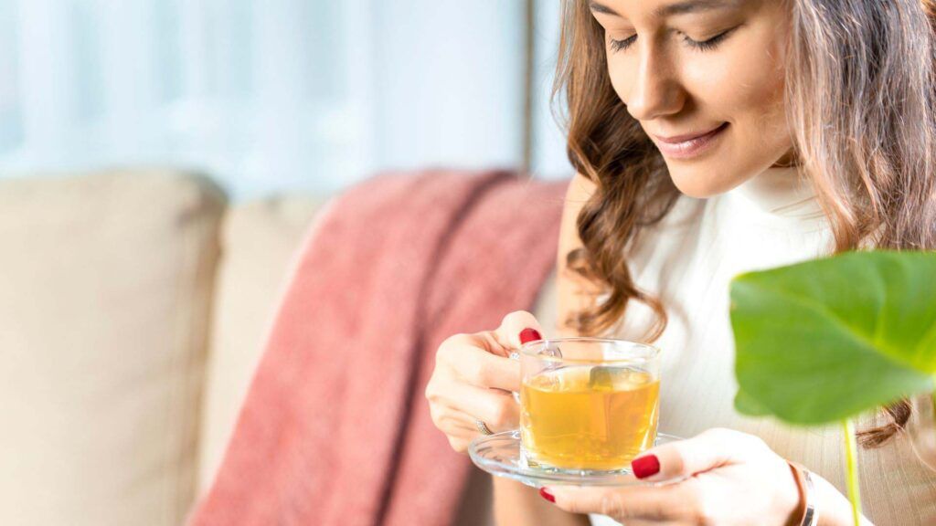 mum drinking tea
