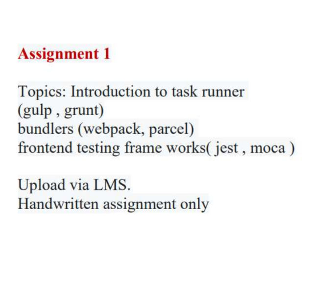Assignment 1, Front End Development