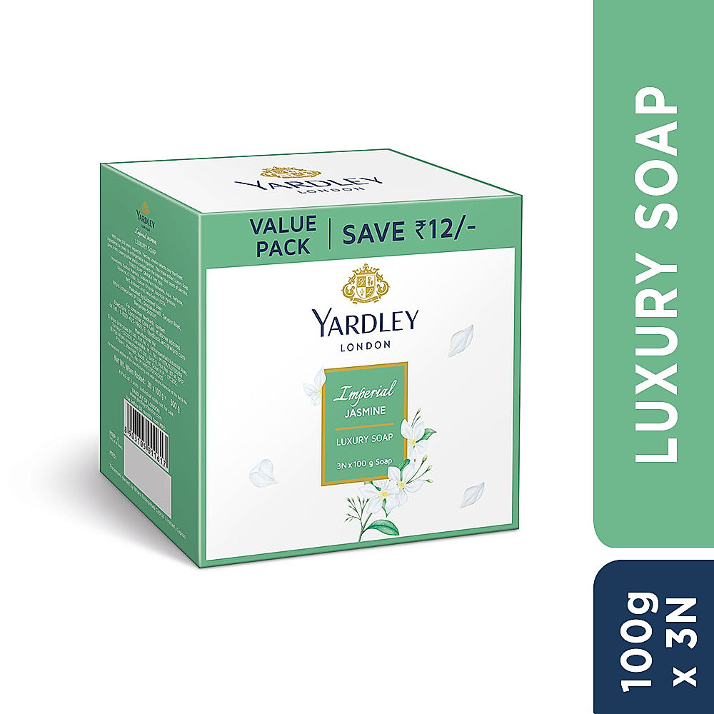 Yardley London Imperial Jasmine Luxury Soap Pack of 3 (3 X 100g)