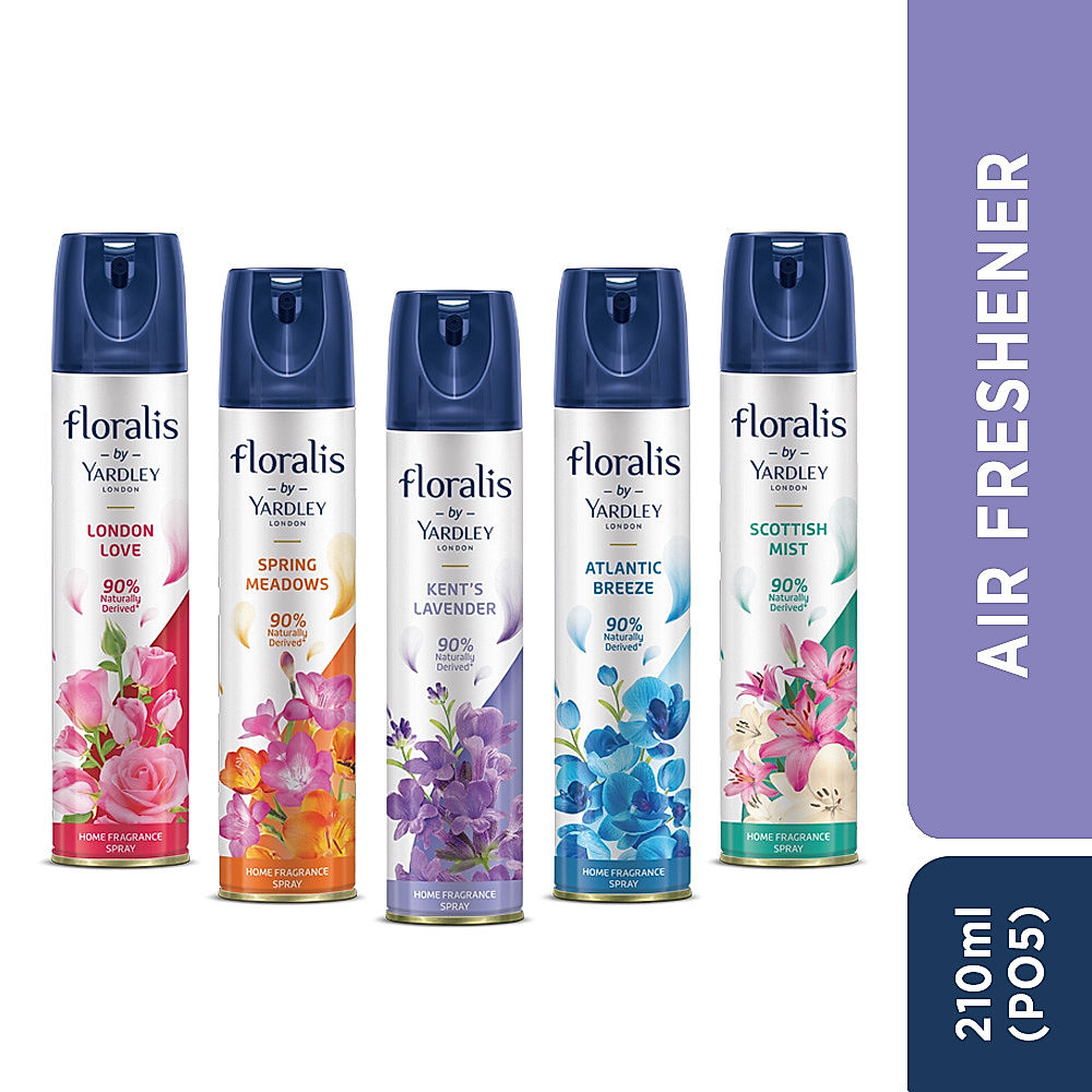 Floralis Air freshener pack of 5- 210ml x 5