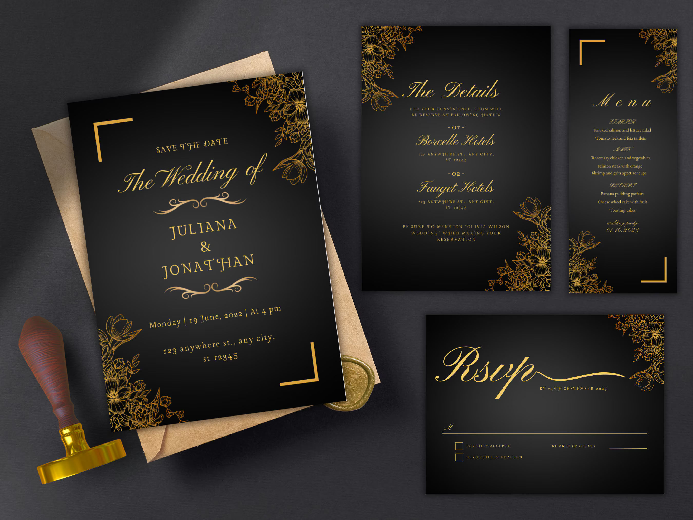 Traditional Wedding Card 3