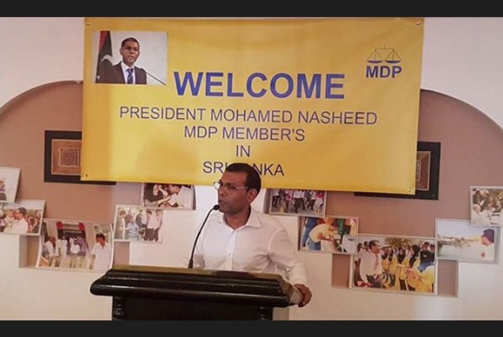 ރައީސް ނަޝީދު ސްރީލަންކާގައި ދިރިއުޅެމުންދާ ދިވެހިންނާ ބައްދަލު ކުރައްވަނީ