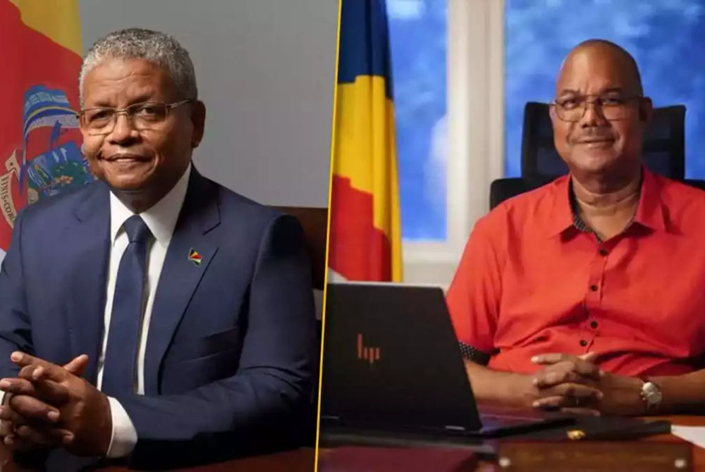 ސީޝެލްސްގެ ރިޔާސީ އިންތިޚާބުގެ ދެ ވަނަ ބުރުގައި ވާދަ ކުރައްވާ މިހާރުގެ ރައީސް ވެވެލް ރަމްކަލަވާން އަދި އިދިކޮޅު ކެންޑިޑޭޓް ޕެޓްރިކް ހަމިނީ