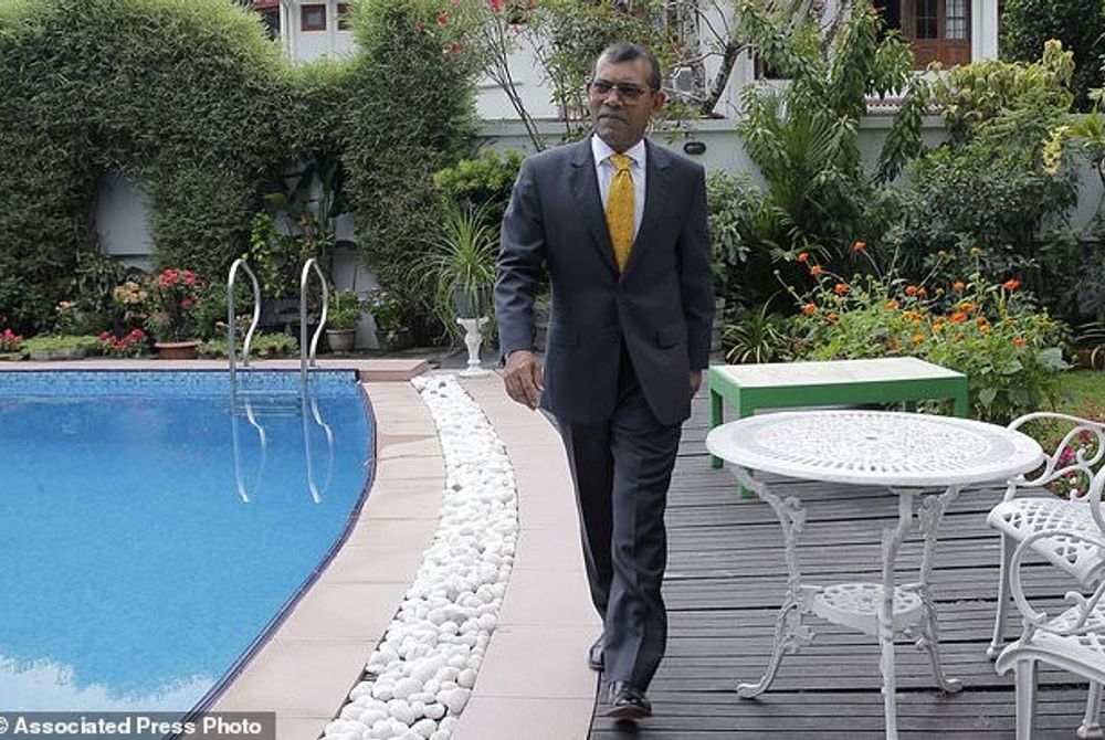 Former President Mohamed Nasheed in Sri Lanka