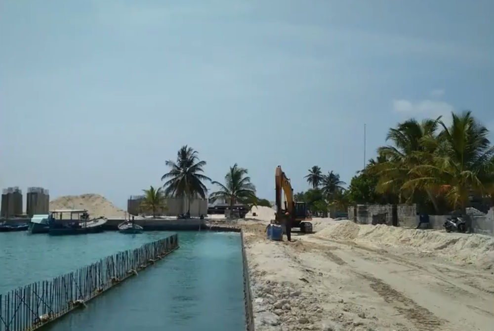 The project will extend the island’s harbour by 750 feet