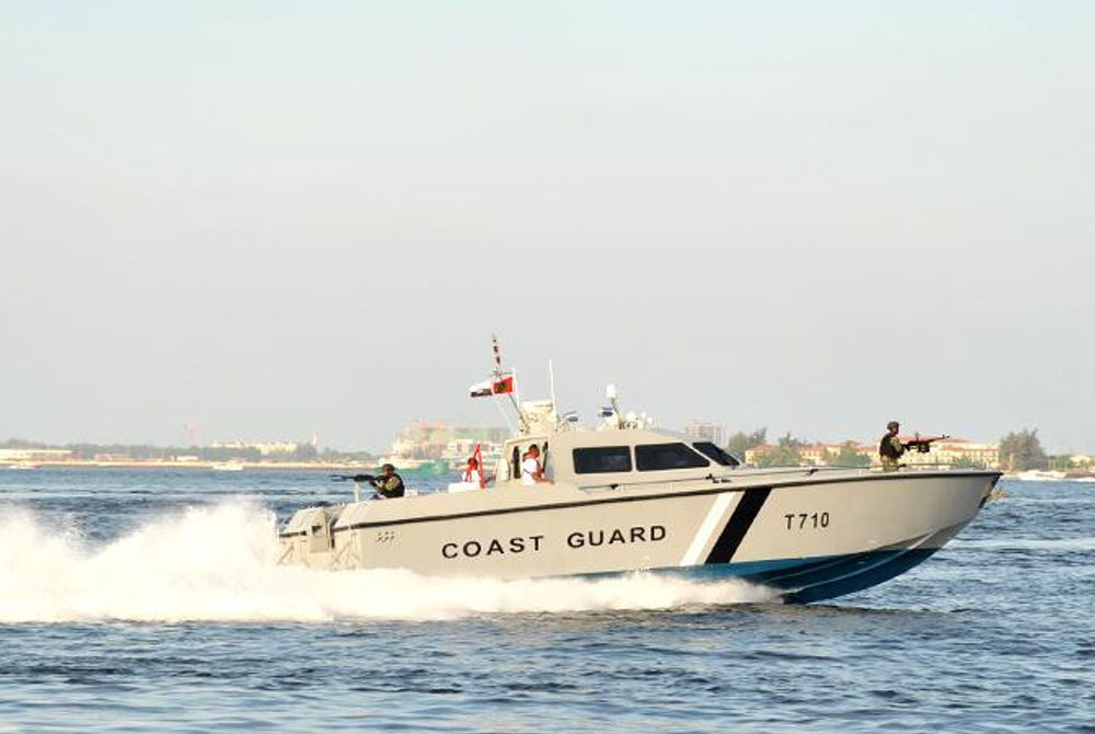 A Coast Guard speedboat
