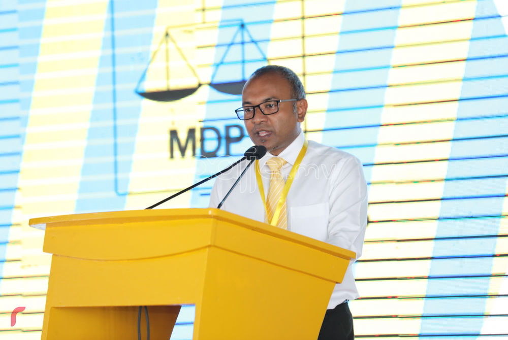 Maldivian Democratic Party (MDP) Chairperson Hassan Latheef
