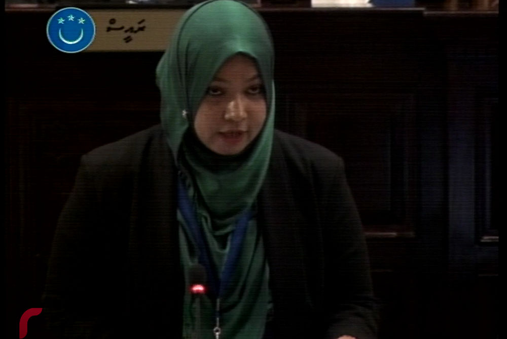 Fathimath Niusha, the deputy secretary general of parliament