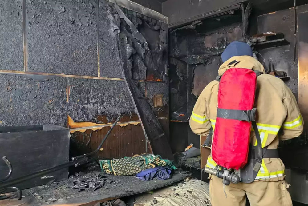 ހުޅުމާލެ ފޭސް 1ގެ ލޮޓް 10066 އެޕާޓްމަންޓުގައި އަލިފާން ރޯވެ، ކޮޓަރިއެއް އަނދާފައި 