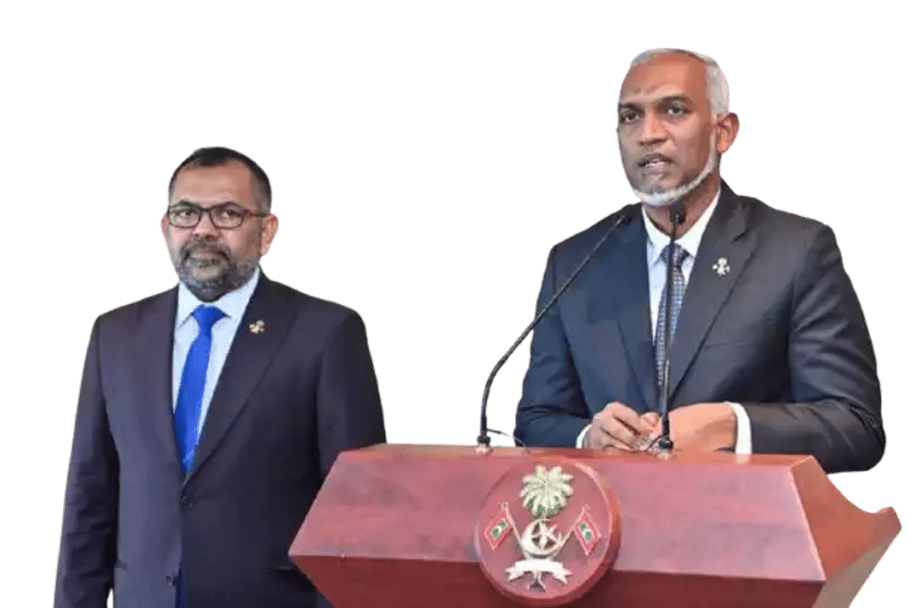 ރައީސް ޑރ.މުހައްމަދު މުއިއްޒު އަދި ފިނޭންސް މިނިސްޓަރ މޫސާ ޒަމީރު