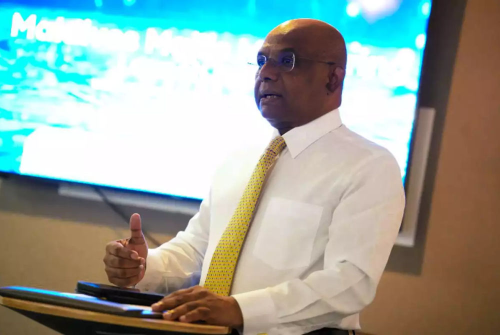 މޯލްޑިވްސް ސެންޓަރ ފޮރ ޕޮލިސީ ރިސަރޗްގެ މަޖިލިސް މޮނީޓަރިން އިނީޝިއޭޓިވް ތަޢާރަފްކުރުމަށް ރޭ ބޭއްވި ރަސްމިއްޔާތުގައި ޝާހިދު ވާހަކަ ދައްކަވަނީ 