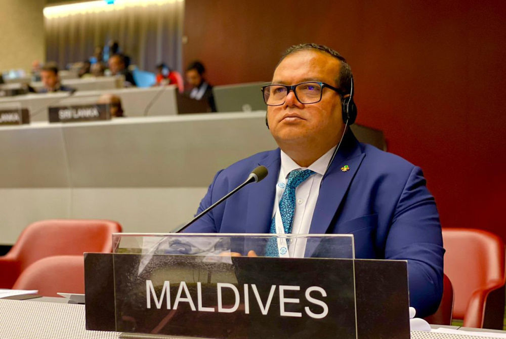 Speaker of Parliament Mohamed Aslam at the Third Conference of the NAM PN