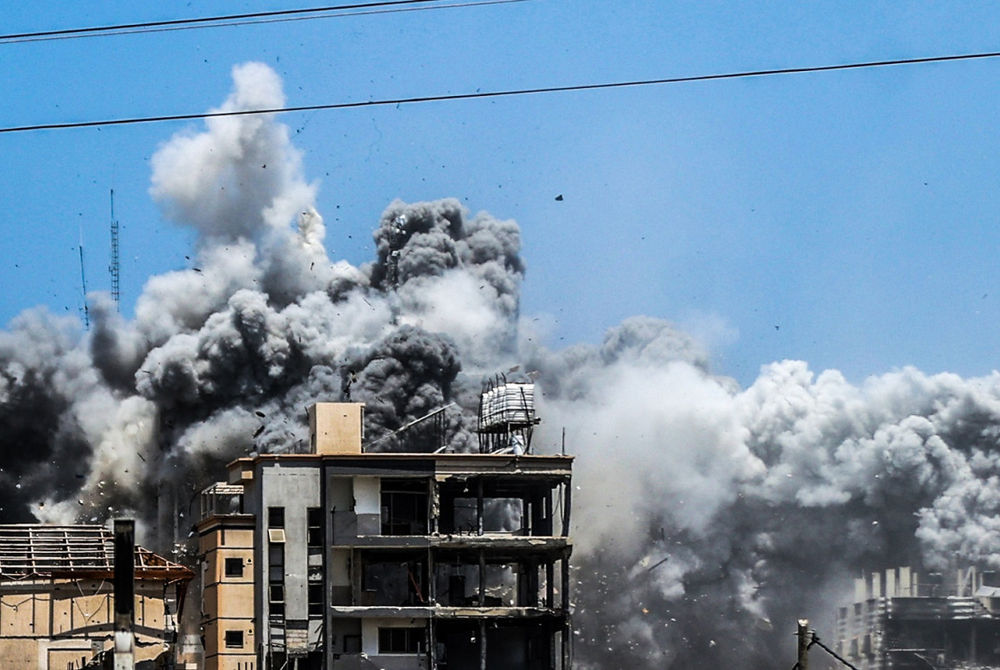 ޣައްޒާގެ އިމާރާތަކަށް އިޒްރޭލުން ބޮންއަޅާފައި (ފައިލް)