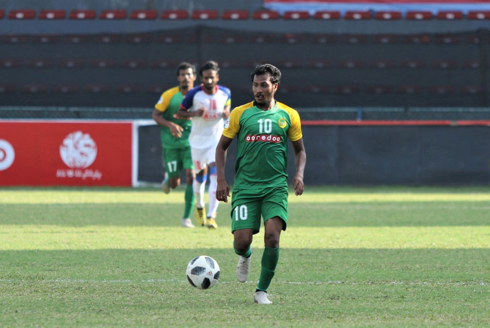 2019 ވަނަ އަހަރުގެ އޭއެފްސީ ކަޕުގެ ކޮލިފައިންގައި މާޒިޔާއިން ބެންގަލޫރާ ދެކޮޅަށް ކުޅުނު މެޗުގެ ތެރެއިން