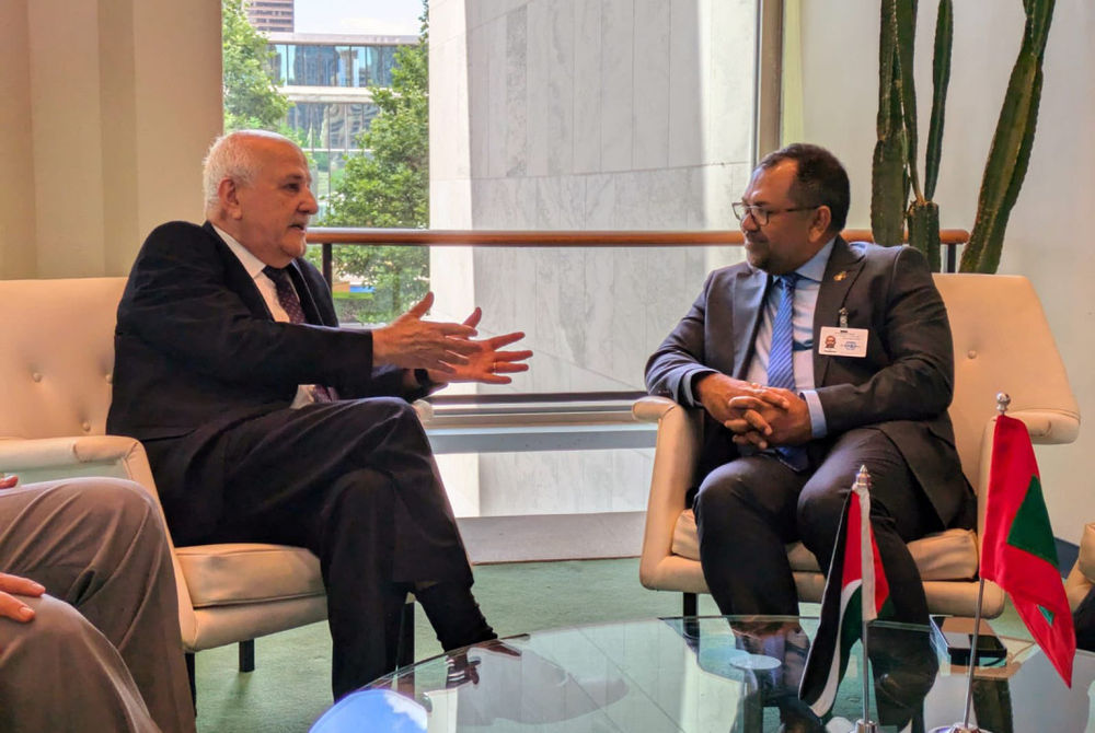 Zameer met with Ambassador Riyad Mansour at the Palestine Mission to the United Nations