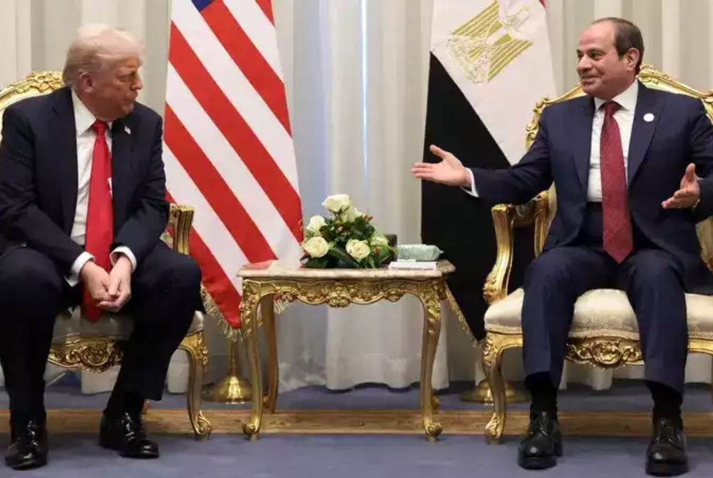 އެމެރިކާގެ ރައީސް ޓްރަމްޕް އާއި، މިޞްރުގެ ރައީސް އަލް ސީސީ ބައްދަލު ކުރައްވަނީ