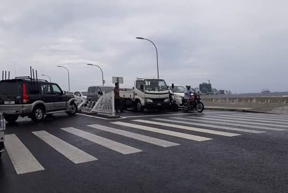 An accident on the highway 