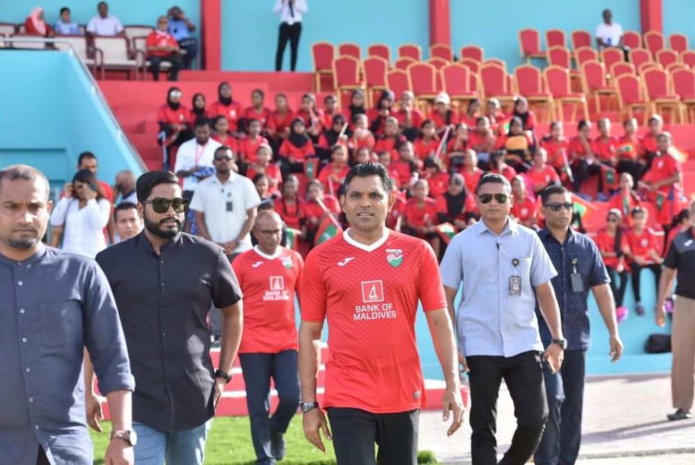 Vice President traveled to Addu City to observe the game