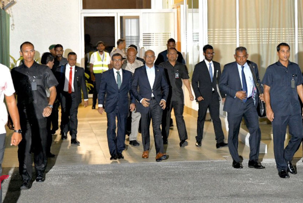 ރައީސް ސޯލިހާއި ރައީސް ނަޝީދު އަބޫދާބީއަށް ފުރާވަޑައިގަންނަވަނީ