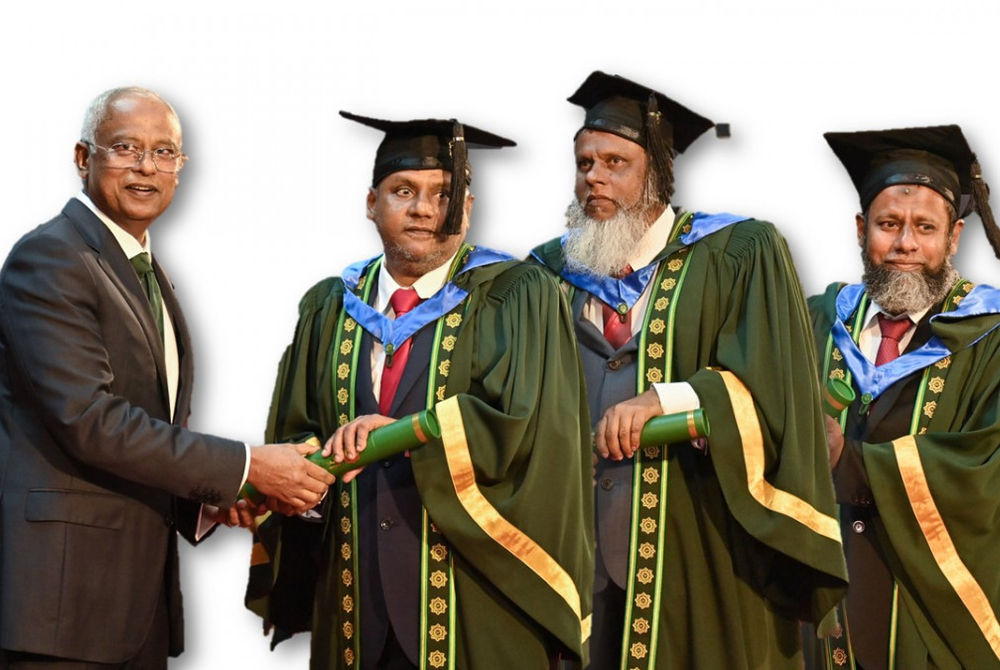 ރައީސް އިބްރާހިމް މުހައްމަދު ޞާލިހުގެ ކޮއްކޯފުޅު ޝާޒް (ވ) މޫސަބެ (މ) އަދި ހުސެއިން (ކ) ސެޓްފިކެޓް ހަވާލުކޮށްދެއްވަނީ