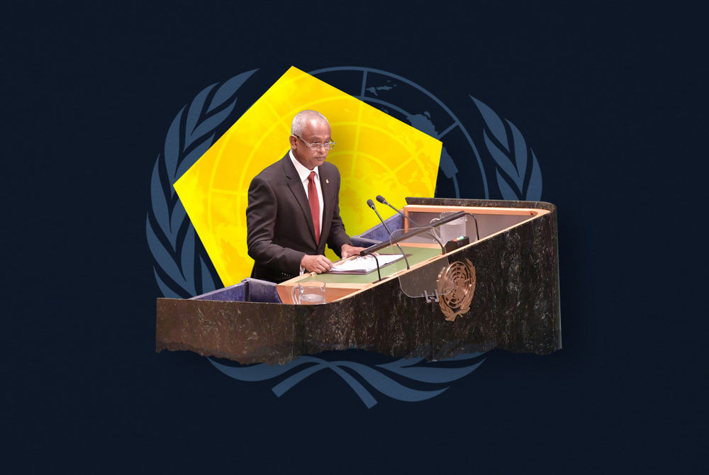 President Ibrahim Mohamed Solih at the 76th UNGA session