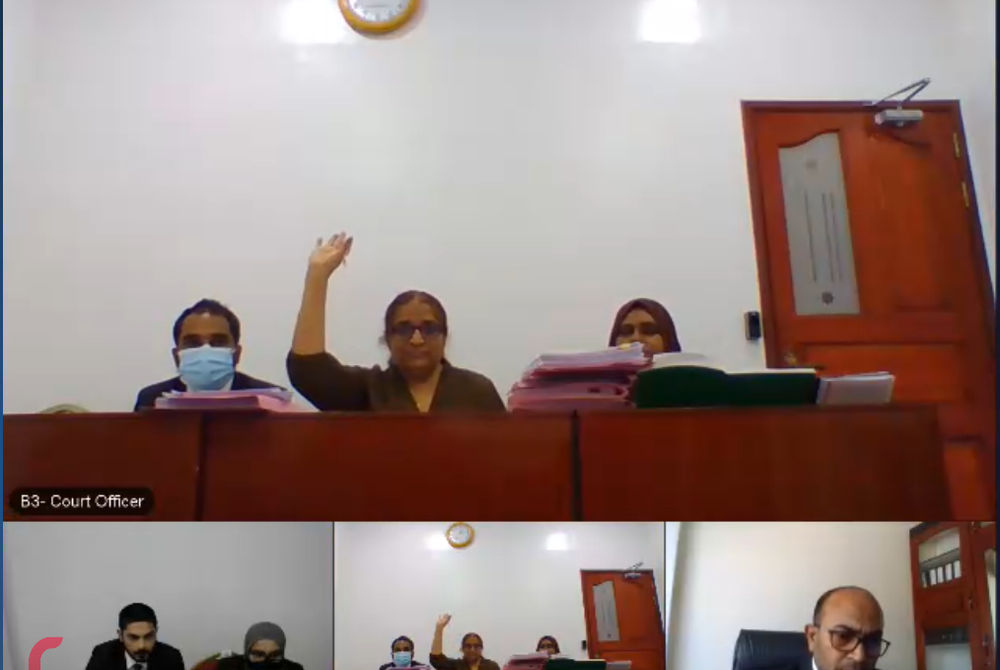 ކްރިމިނަލް ކޯޓުގައި އެންމެފަހުން ބޭއްވި ޝަރީއަތުގެ އަޑުއެހުމުގެ ތެރެއިން މަންޒަރެއް