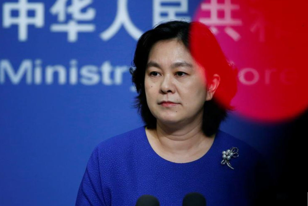 ޗައިނާގެ ފޮރިން މިނިސްޓްރީގެ ތަރުޖަމާނު ހުއާ ޗުންޔިންގ